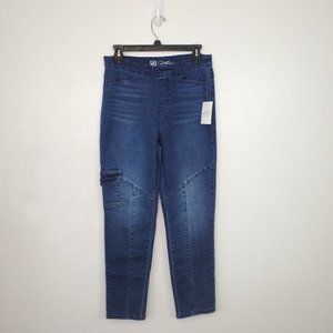 DG Diane Gilman Cargo Medium Wash Cargo Pull-on Jeggings NEW NWT Size S